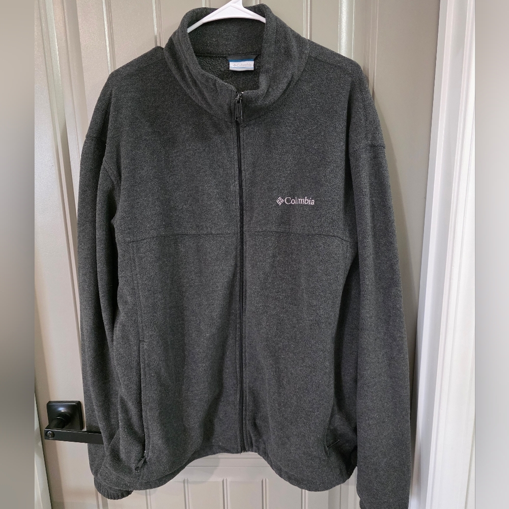 Columbia Mens XL Dark Gray Full Zip Jacket